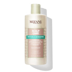 Mizani front packaging showing bottle and clear label benefit