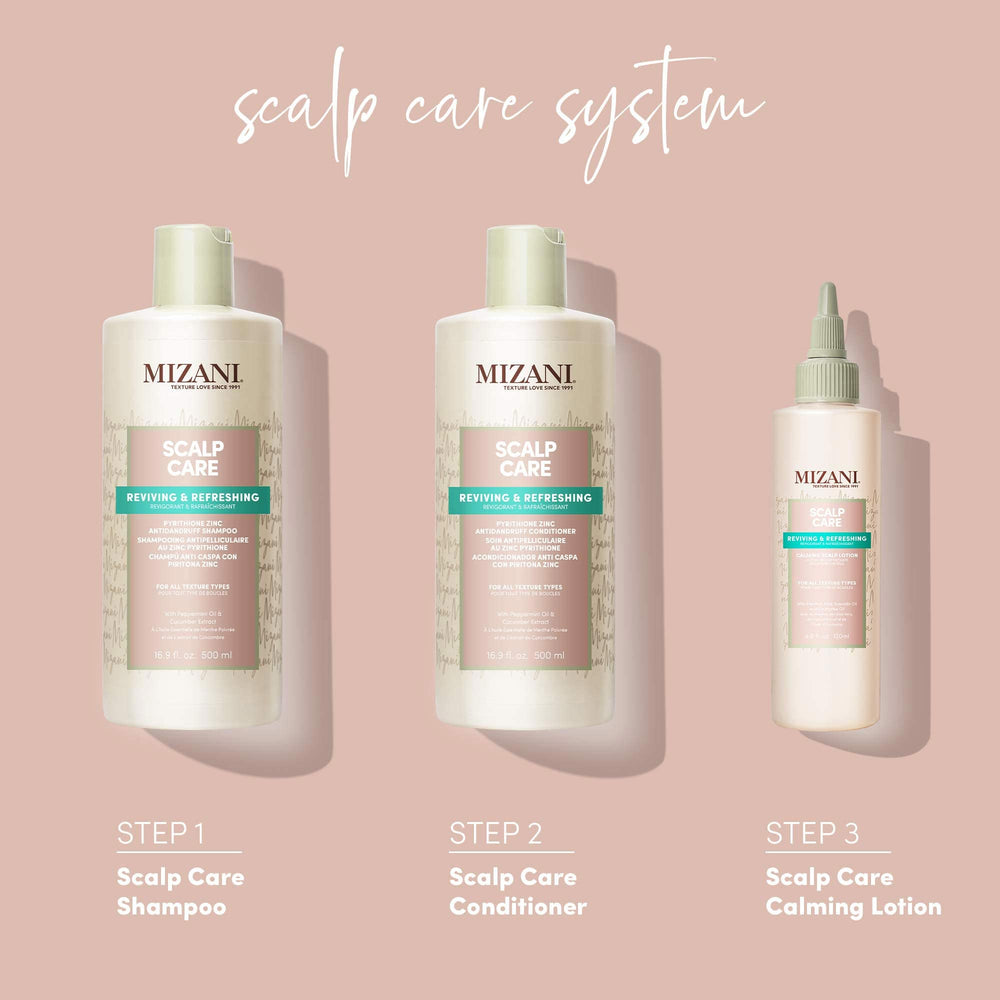 Mizani shampoo pouring to illustrate recommended product amount