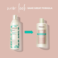 Mizani pump and bottle detail demonstrating easy dispensing