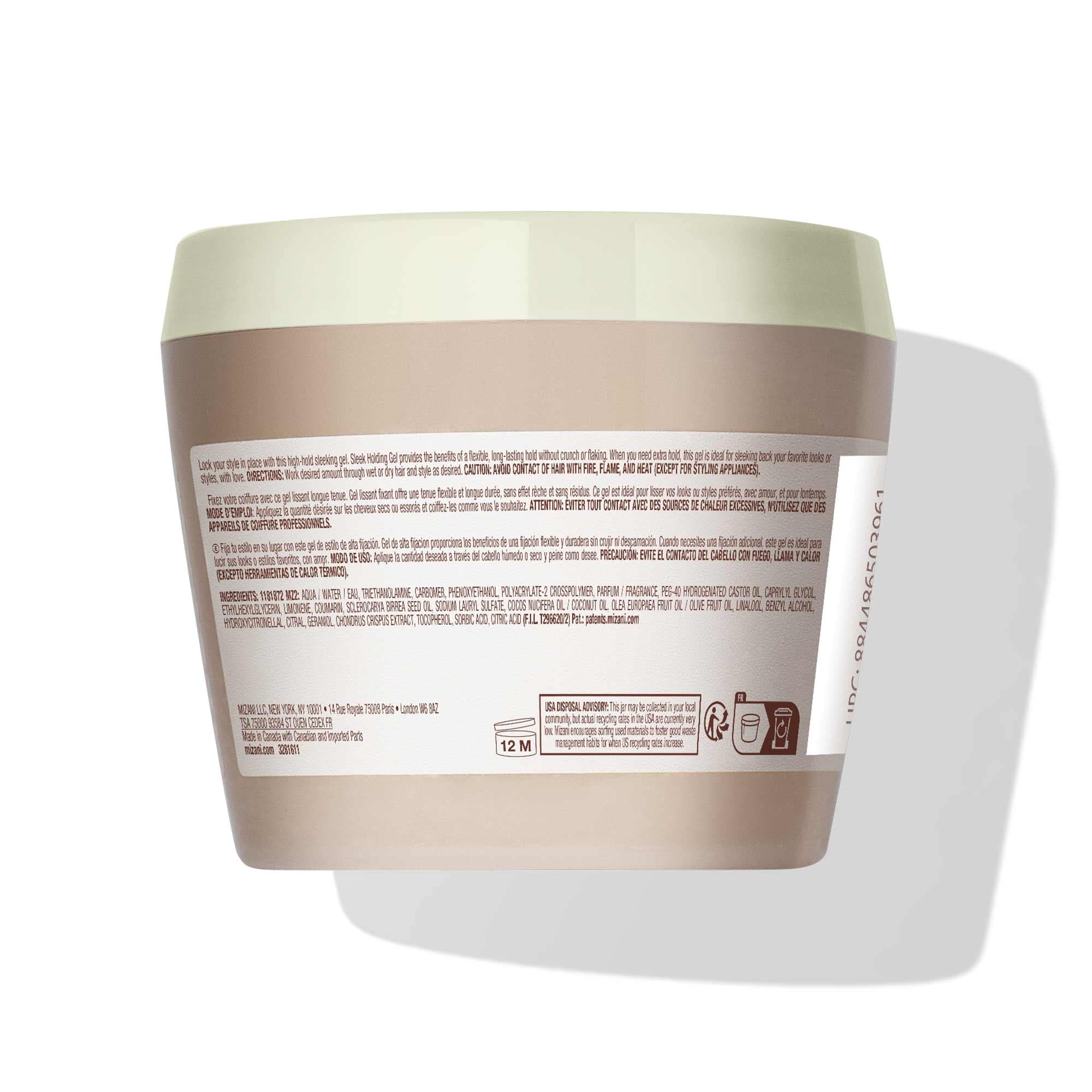 Mizani gel used to create a sleek ponytail for long-lasting polished benefit