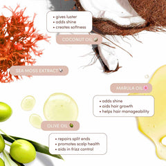 Mizani cream on palm demonstrating texture and easy distribution benefit