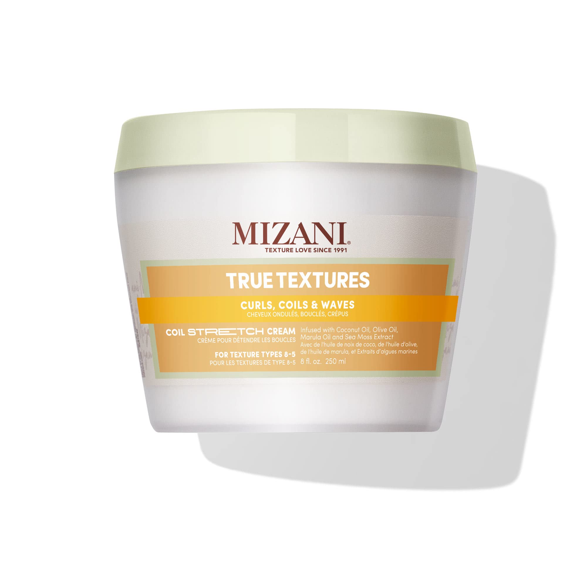 Mizani front packaging showing product benefits and size for quick recognition