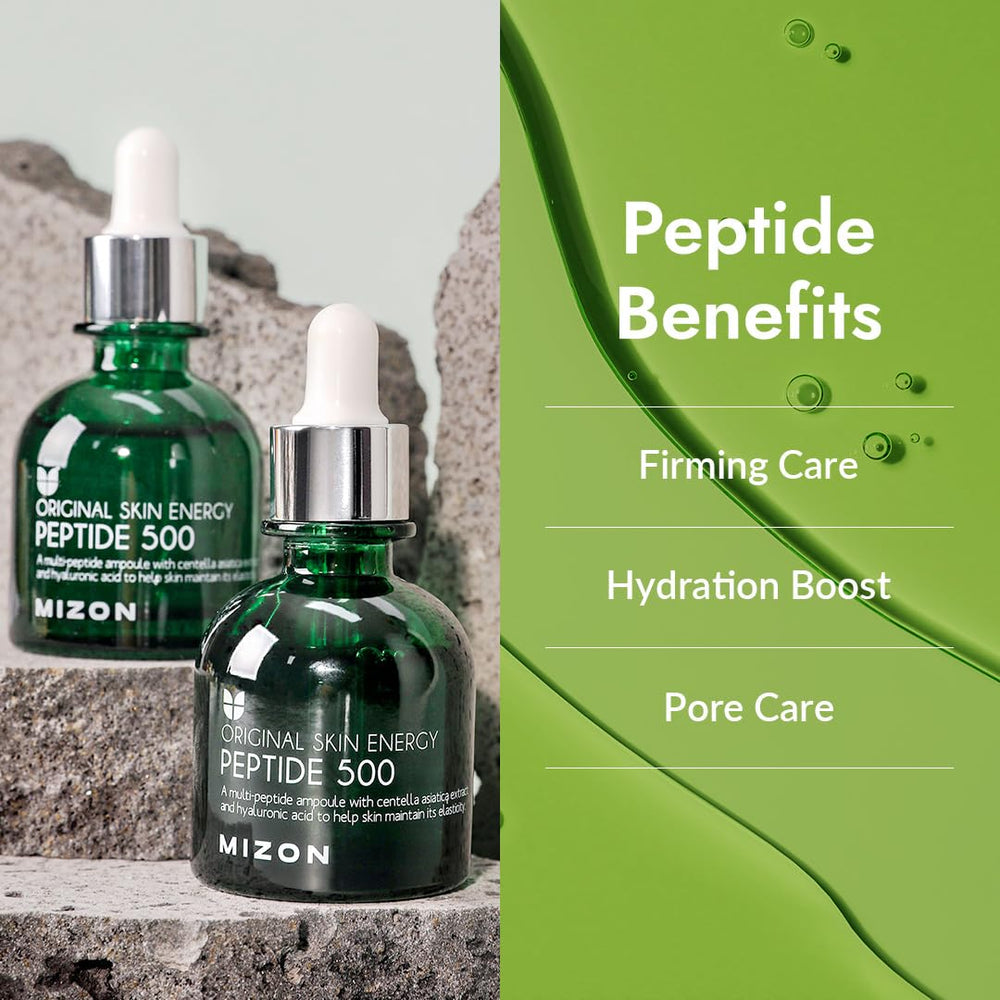 MIZON serum texture puddle highlighting lightweight hydration and absorbency