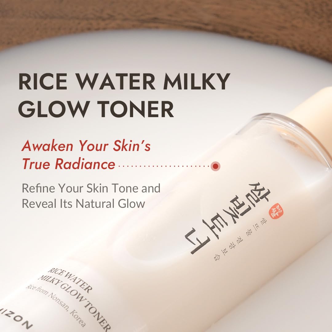 MIZON milky-watery texture pouring from bottle for fast absorption benefit