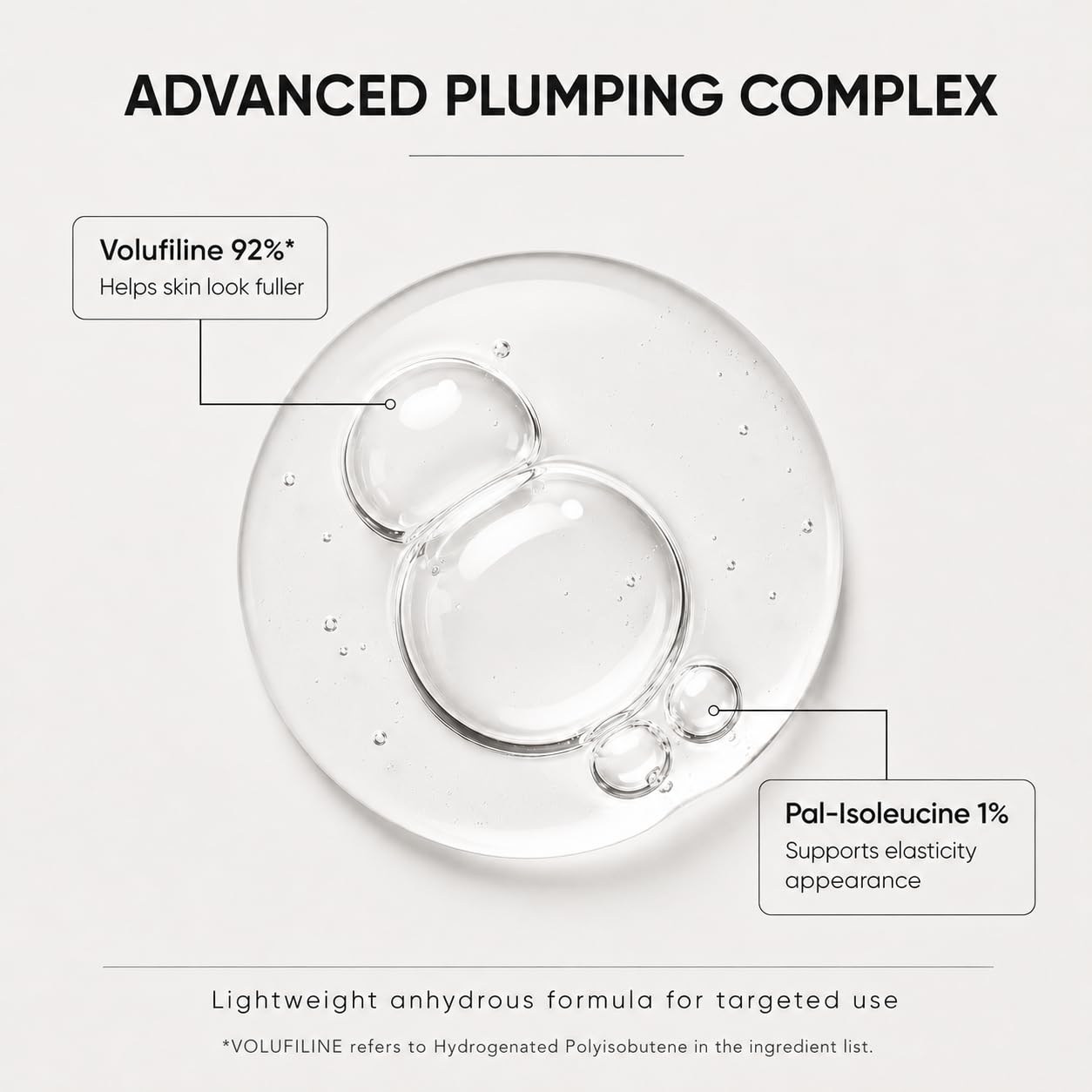 MKSUVGQ under-eye application demonstrating targeted placement and quick absorption