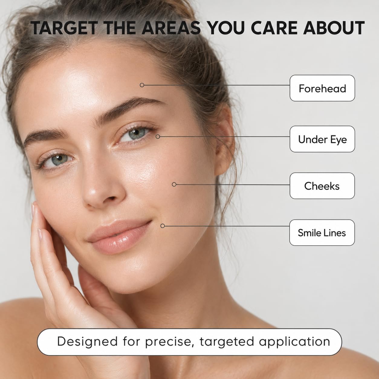 MKSUVGQ cheek application in use showing natural-looking plumping benefit