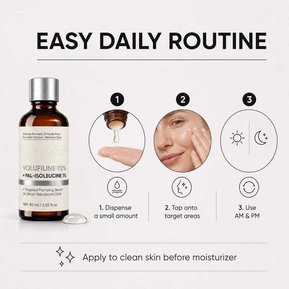MKSUVGQ on a minimalist bathroom shelf conveying clean routine synergy