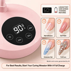 mlogiroa digital panel showing timers and battery status for planning