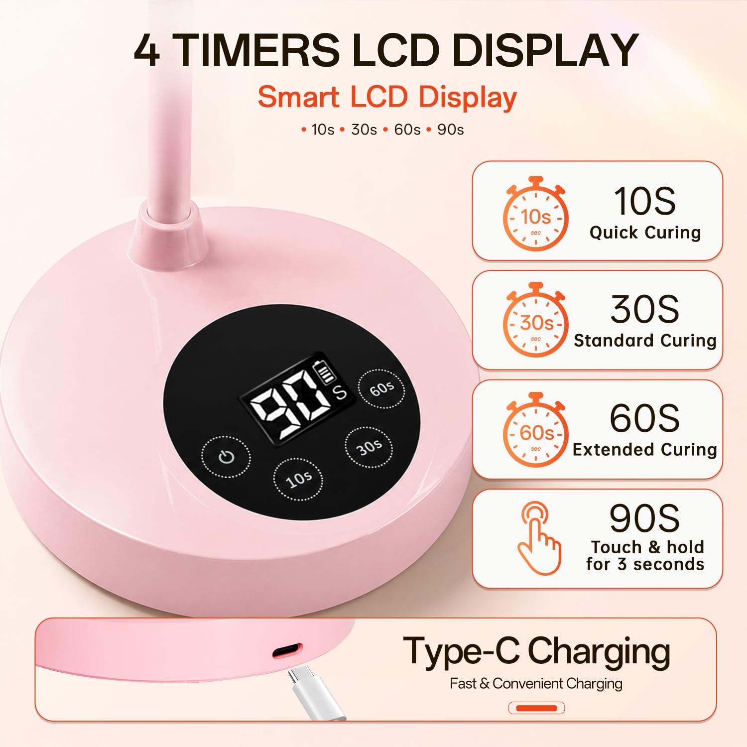 mlogiroa touch metal head detail for quick hands-free activation