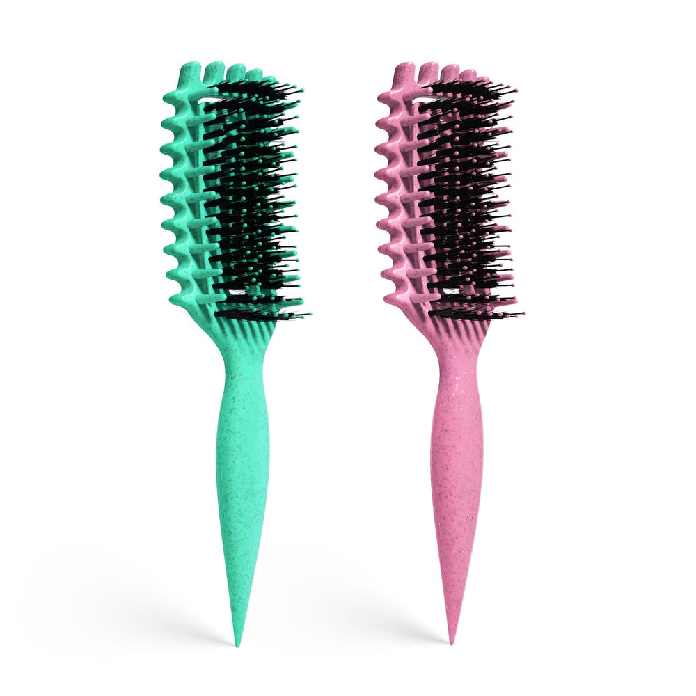 MMBVSZ Candybrush front view showing green and pink colors and easy-grip handle for comfort