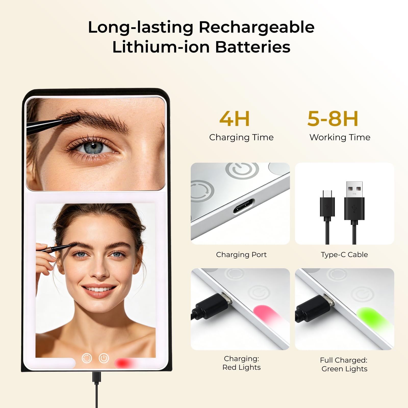 MMgzylh USB-C cable and port allow quick rechargeable power