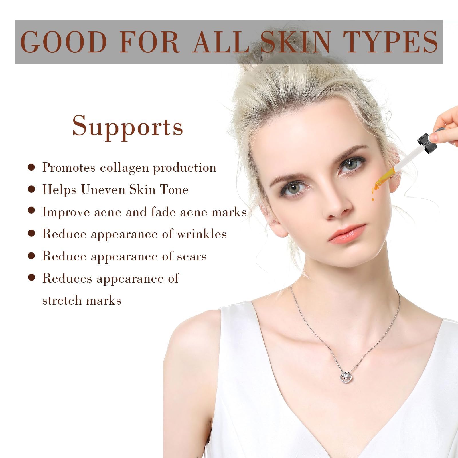 MMPANG applying drops to face for fast-absorbing hydration and radiant look