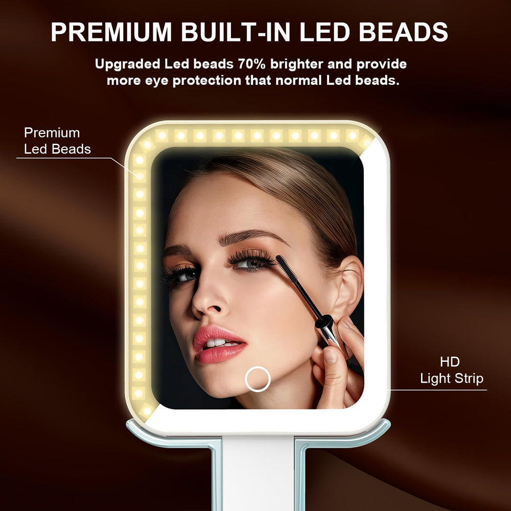 Mocado LED light ring detail displaying adjustable color temperatures for true tones