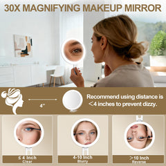 Mocado tabletop angle in use offering stable hands-free makeup application
