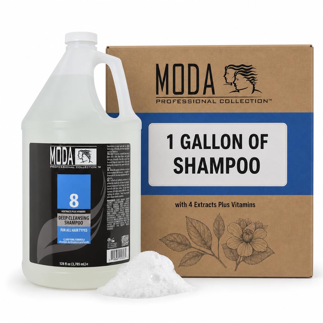 MODA 128 oz front bottle showing professional packaging and value