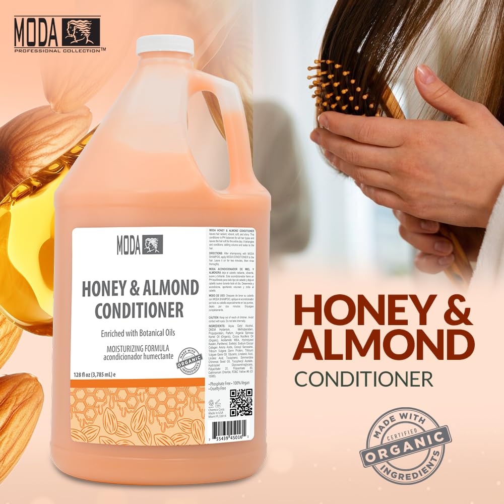 MODA product label ingredients close-up highlighting silicone-free formula