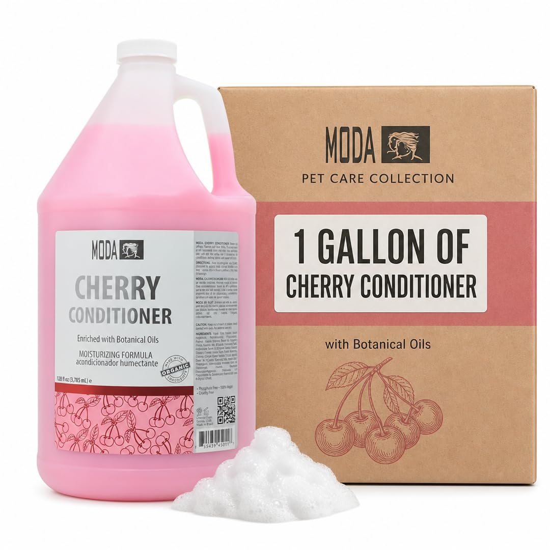 MODA gallon front label showing product identity and professional use benefits