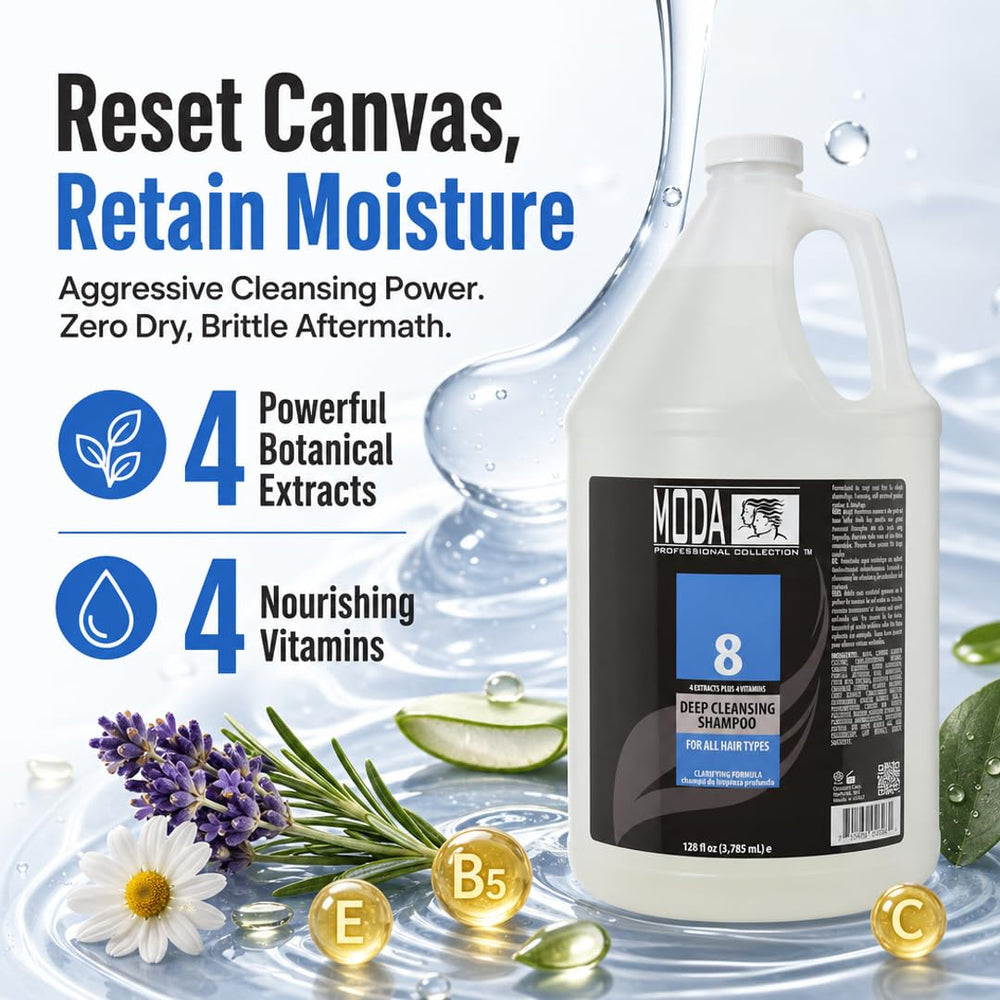 MODA rich foam texture demonstrating effective deep cleansing