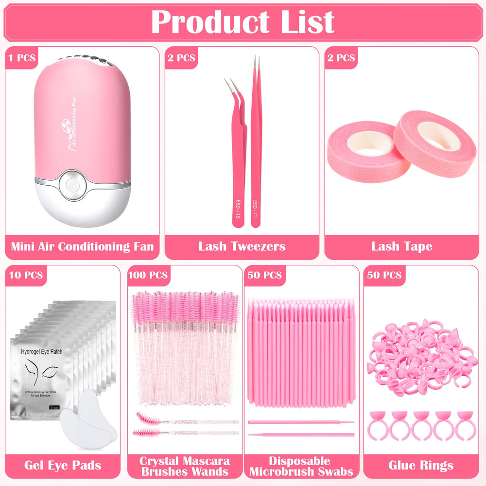 Modacraft kit staged on a workstation illustrating portable professional lash setup