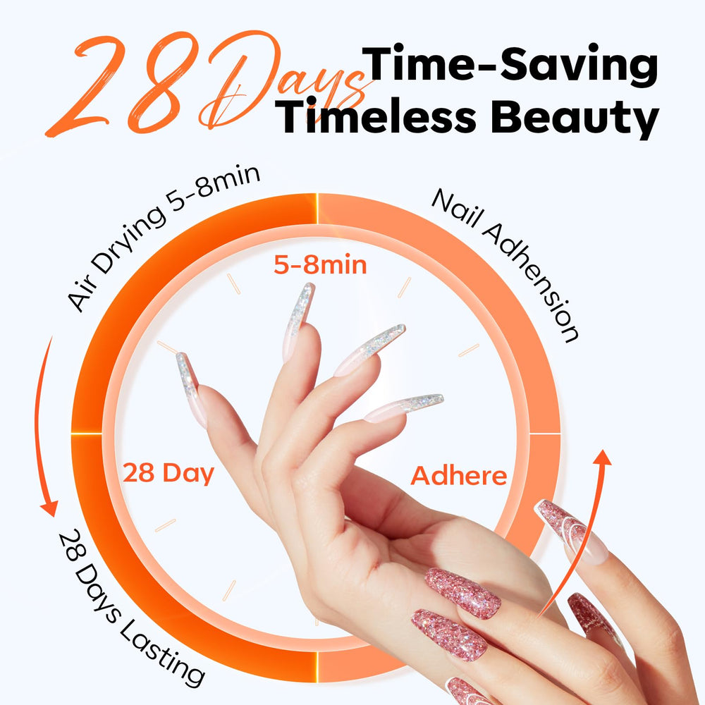 modelones acrylic sculpt on nail showing hard, even finish for durable wear benefit