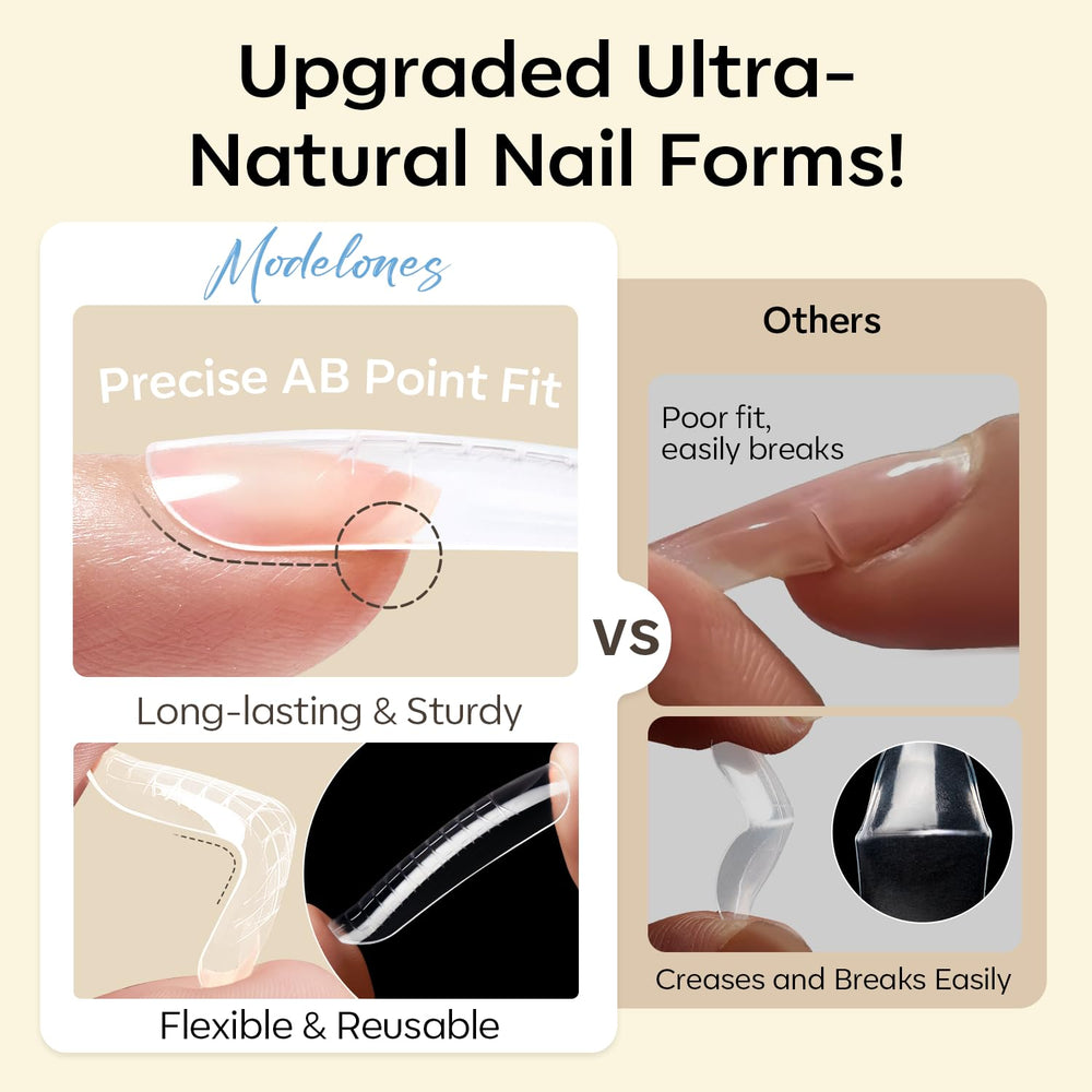 modelones application closeup sculpting poly gel for precise tip control