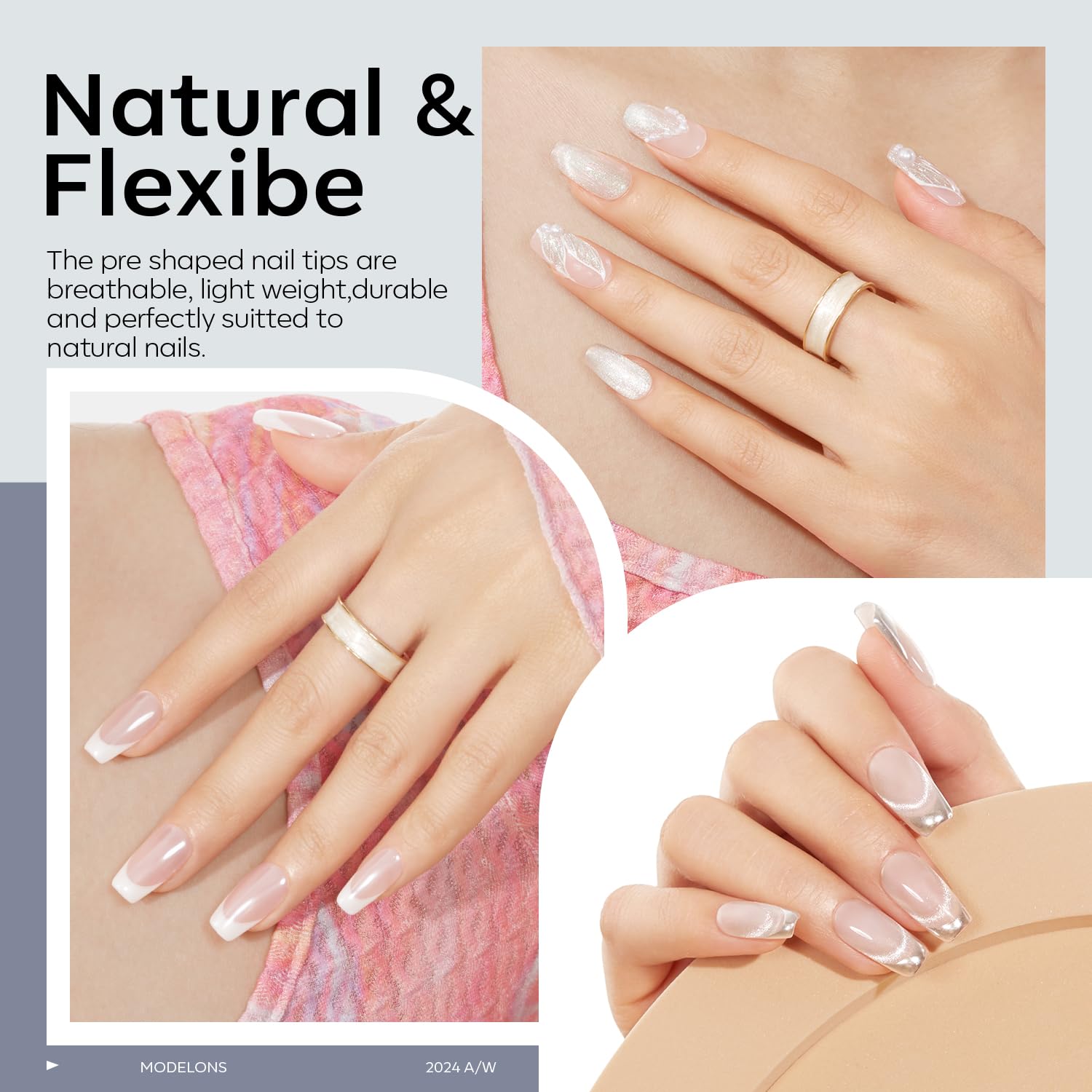 modelones nail clipper and file close-up for shaping and finishing clean edges
