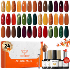 modelones front packaging showing full 20-color gel kit with coats for quick selection and convenience