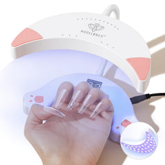 modelones front view of lamp showing compact silhouette and fast curing benefit