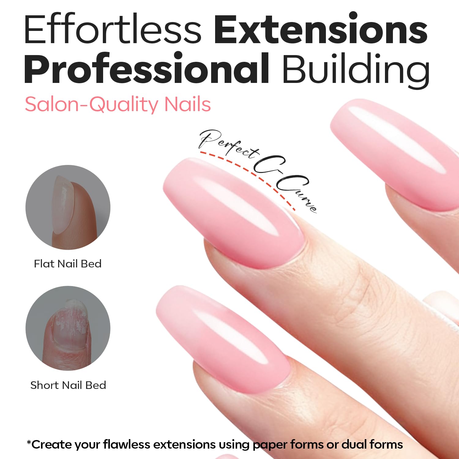 modelones shades swatches clear nude pink for easy color choice and natural finishes