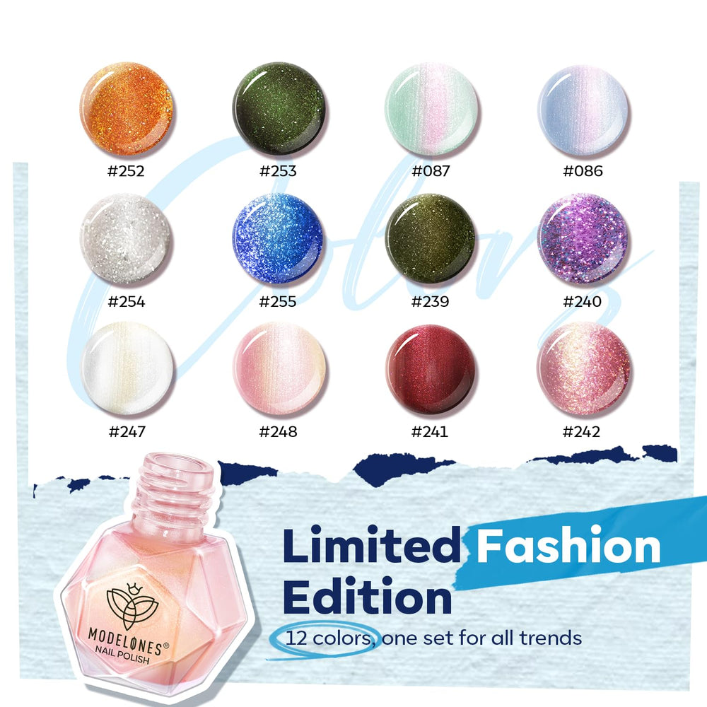 modelones macro showing glitter-pearl texture for high-shine effect