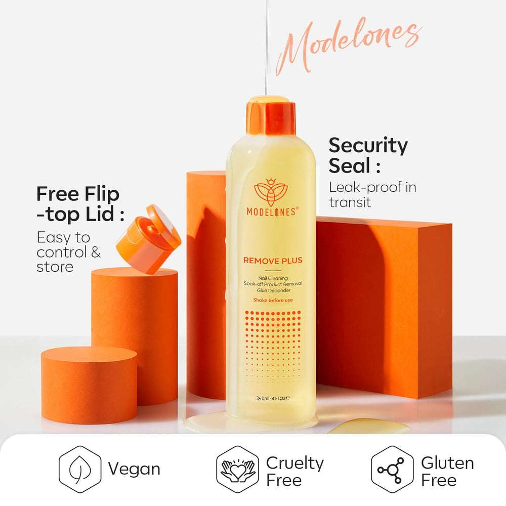 modelones travel-ready pouch with bottles for on-the-go nail care