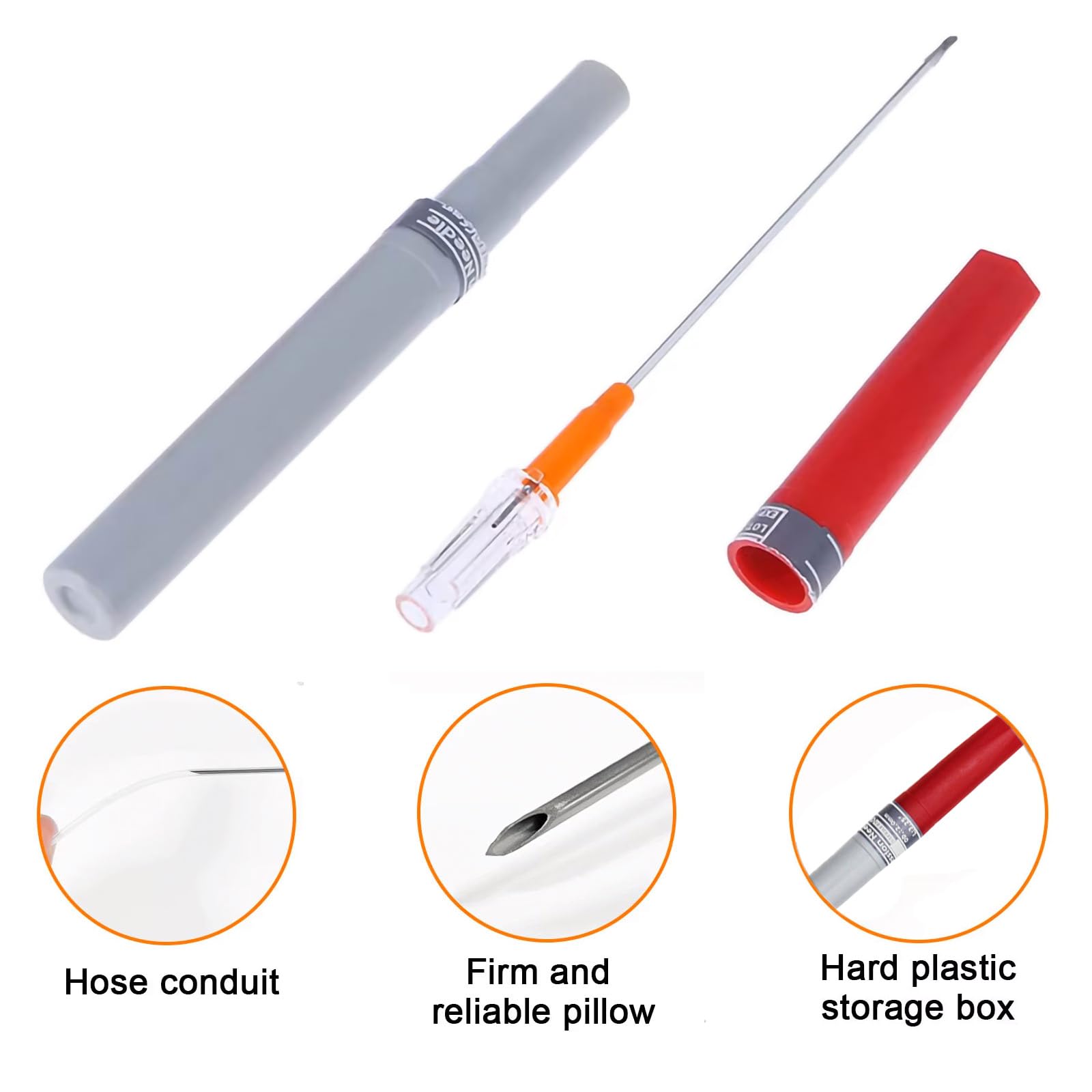 Moduzila silicone sleeve protecting needle tip during transport