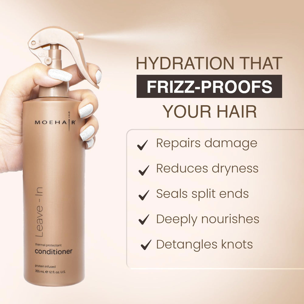 MOEHAIR argan oil ingredient image highlighting shine and softness