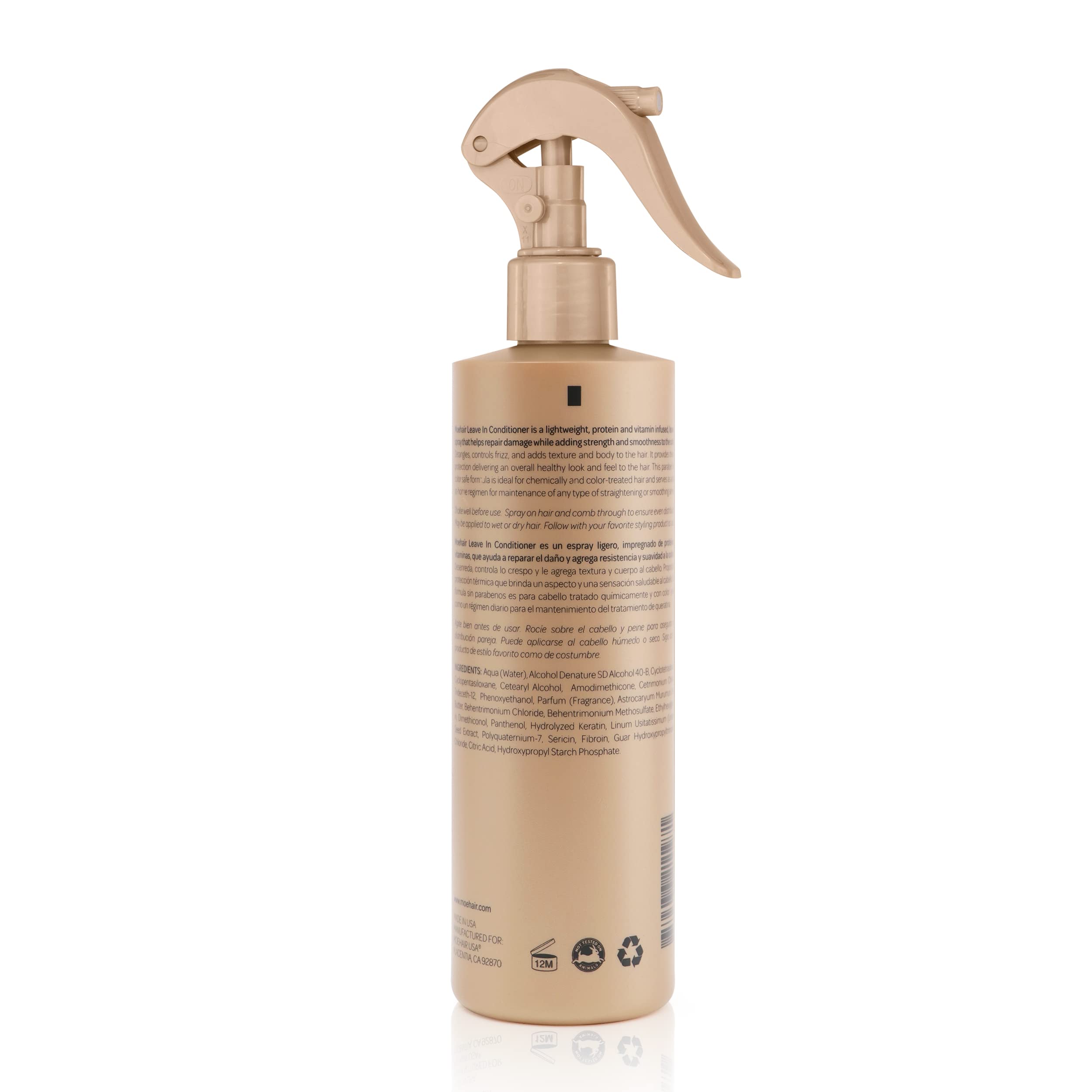 MOEHAIR on bathroom shelf in lifestyle setting suggesting daily use