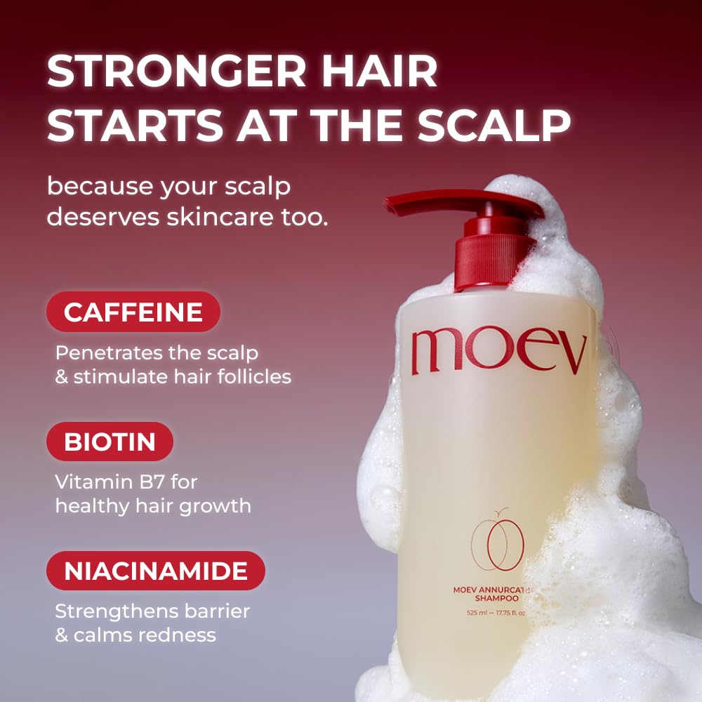 MOEV hair after wash displaying visible lift and fuller-looking volume