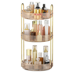 MOKANI front view three-tier organizer keeping vanity tidy