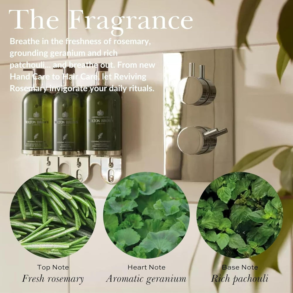 Molton Brown creamy milky lather texture highlighting gentle, skin-softening foam