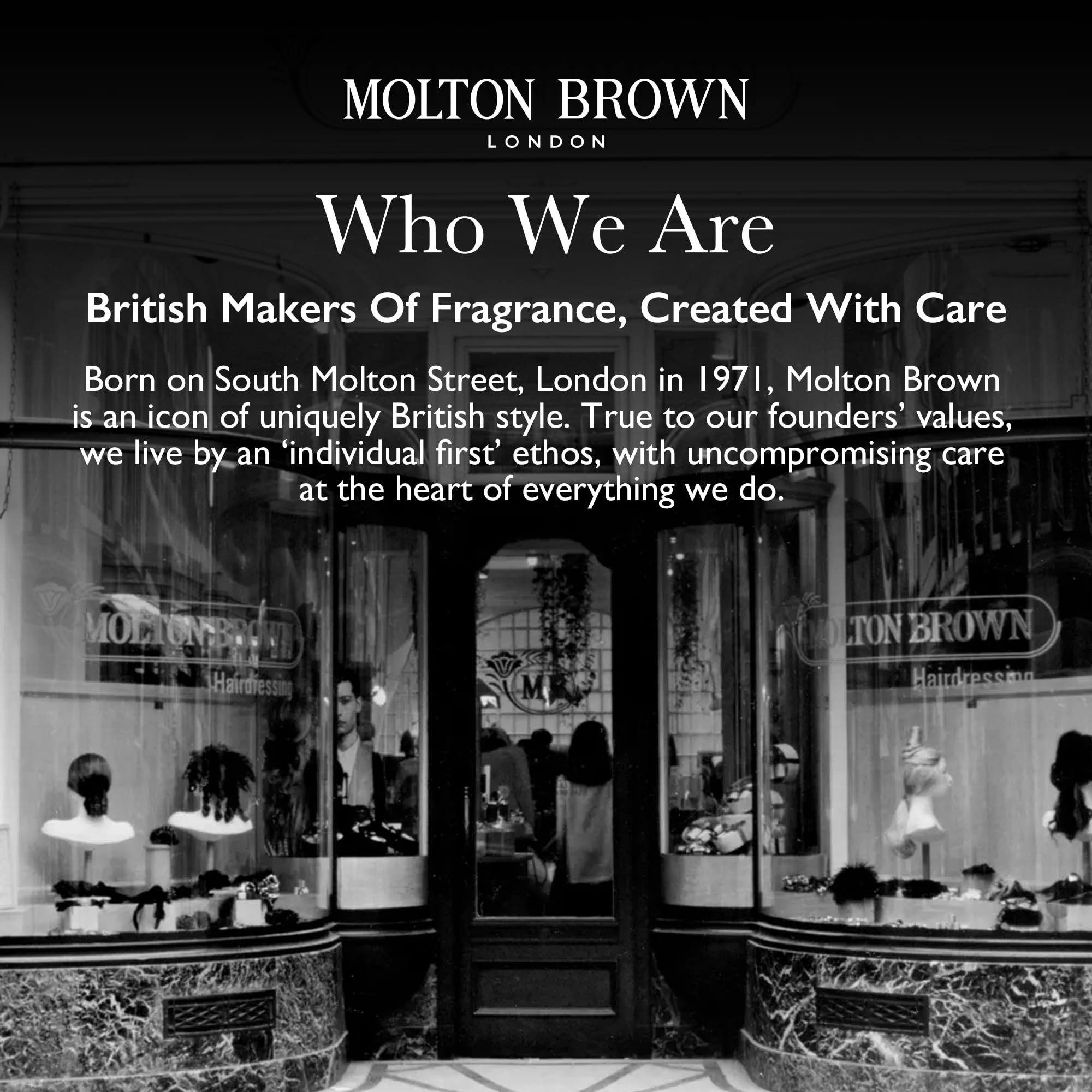 Molton Brown refill pouch beside sink in styled bathroom, elevates everyday hand care