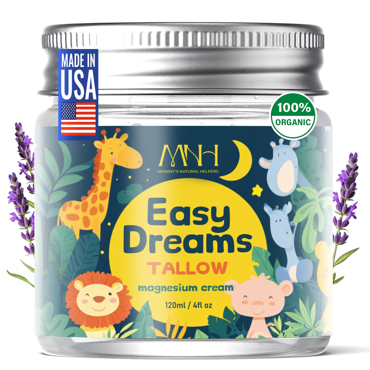Mommy's Natural Helpers front packaging showing product name and benefit of calming bedtime use