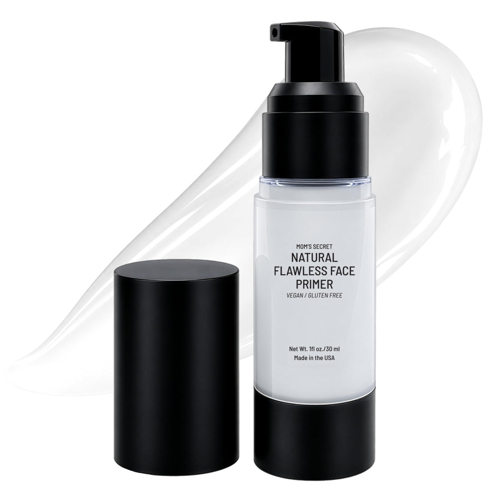 Mom's Secret front packaging showing bottle and clean ingredient cues