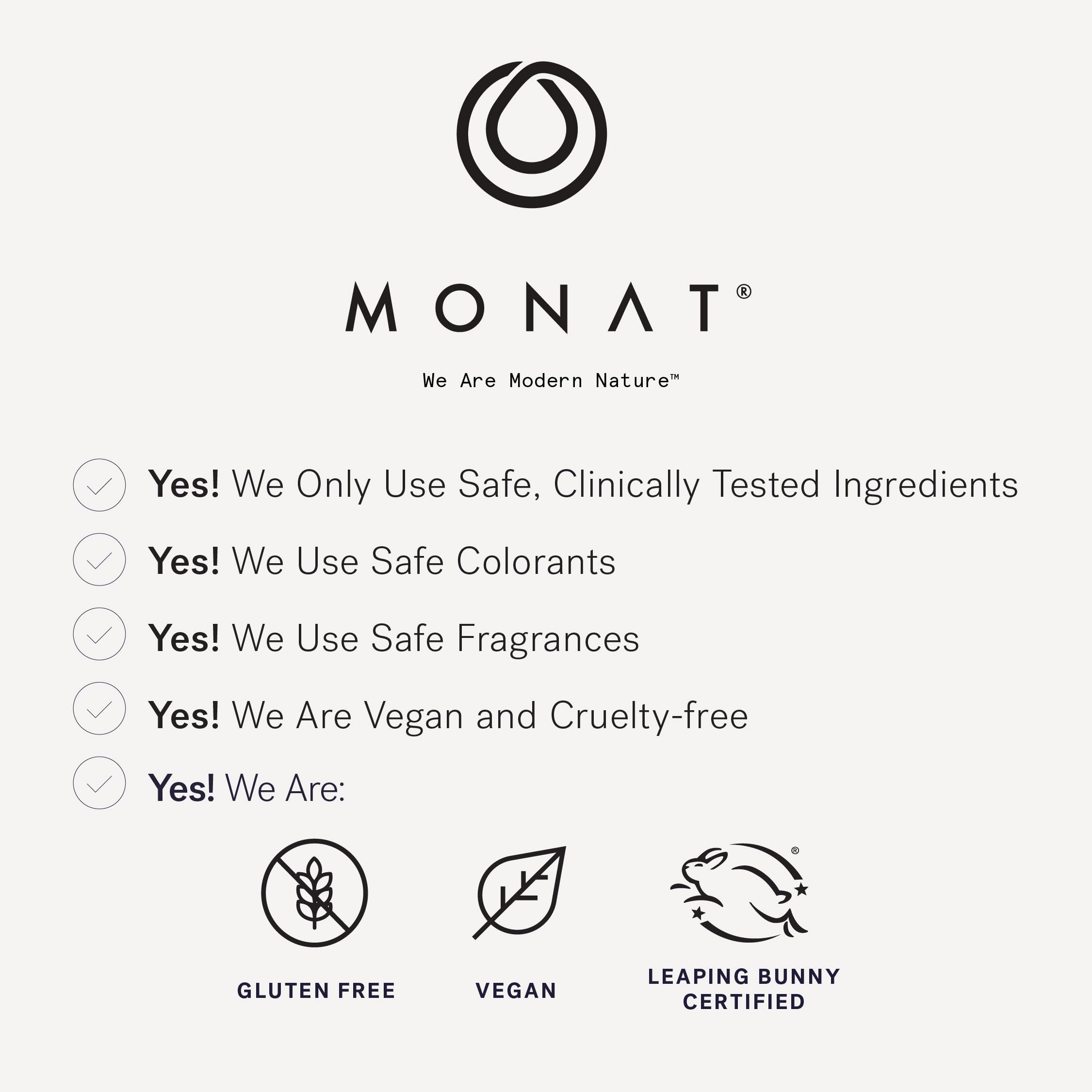 MONAT lifestyle wet hair after rinse demonstrating visible lift and shine benefit