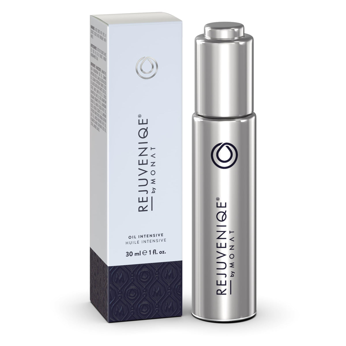 MONAT bottle front view showing compact 30ml and benefit of multipurpose oil