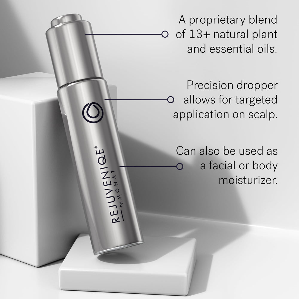 MONAT oil pouring to show lightweight texture and quick absorption