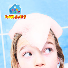 Moneysworth & Best kids playing in bathtub with foam, encourages sensory play