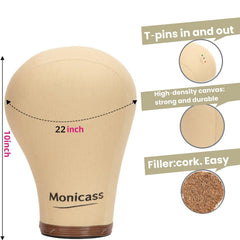 Monicass close-up of cork texture highlighting durable pin-hold