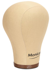 Monicass front view mannequin head showing accurate fit benefits