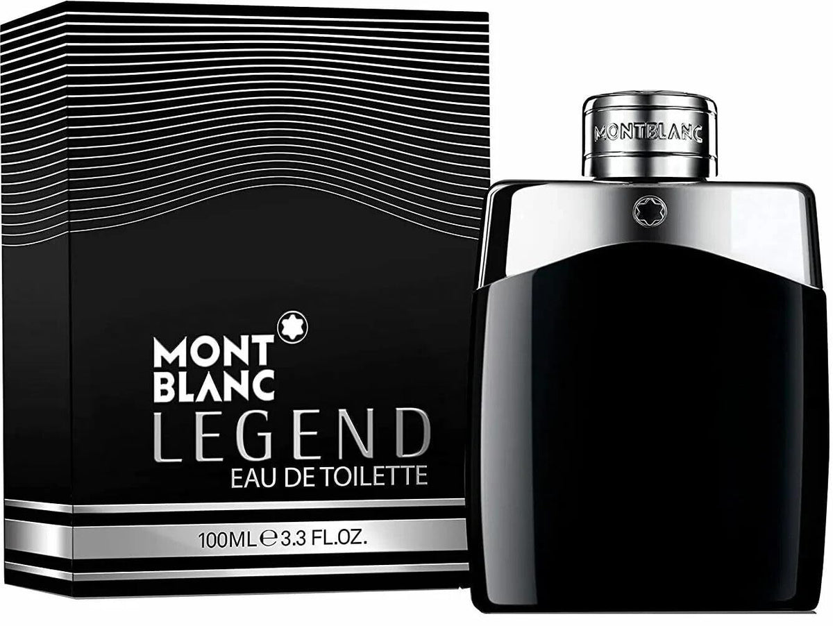 Mont Blanc Legend front bottle showing sleek design and easy application benefit