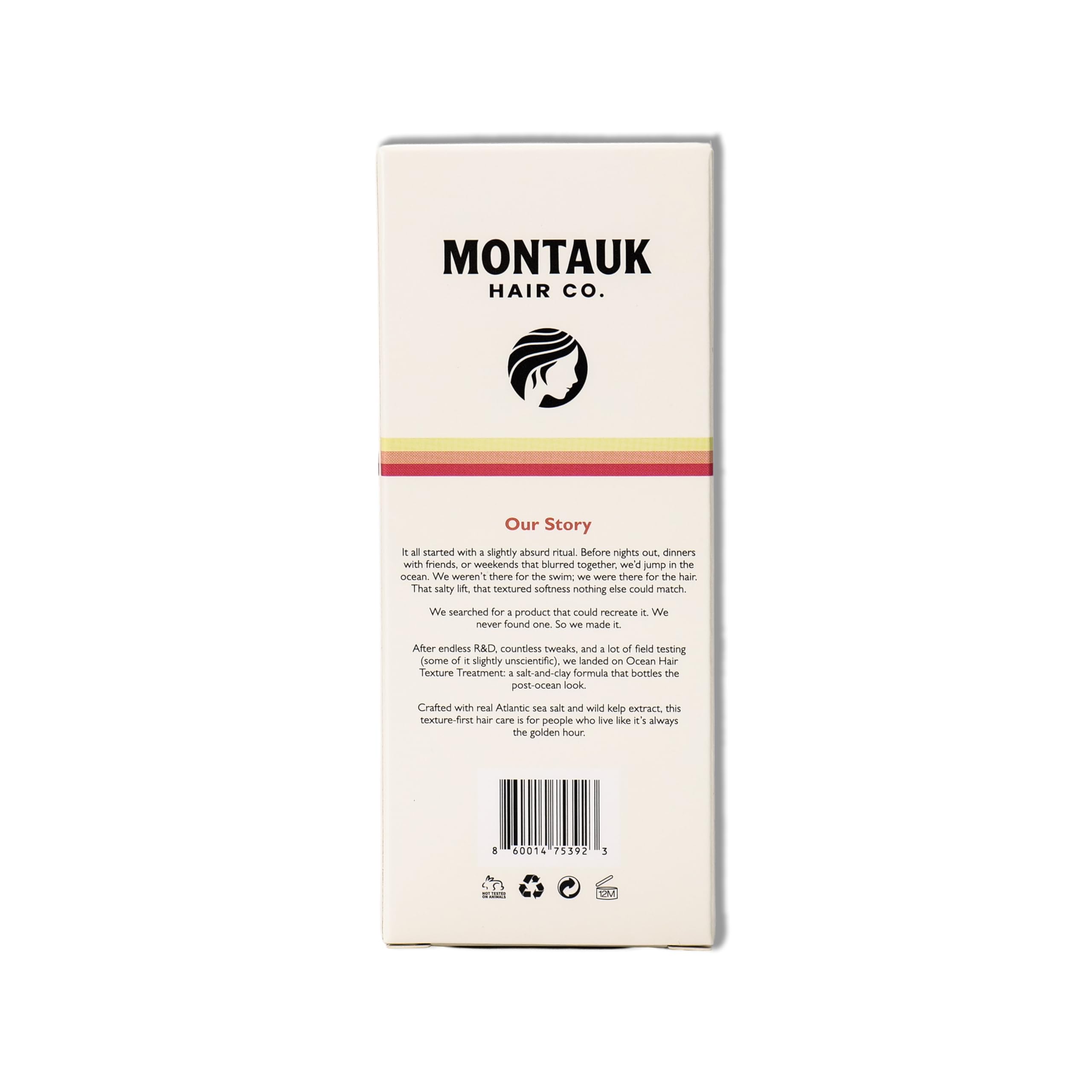 Montauk Hair Co. cream texture swatch showing lightweight consistency