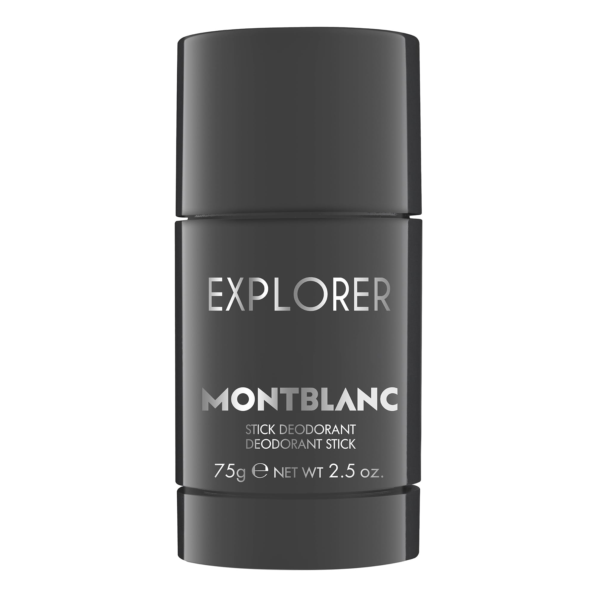 montblanc deodorant stick front view showing sleek packaging and brand identity