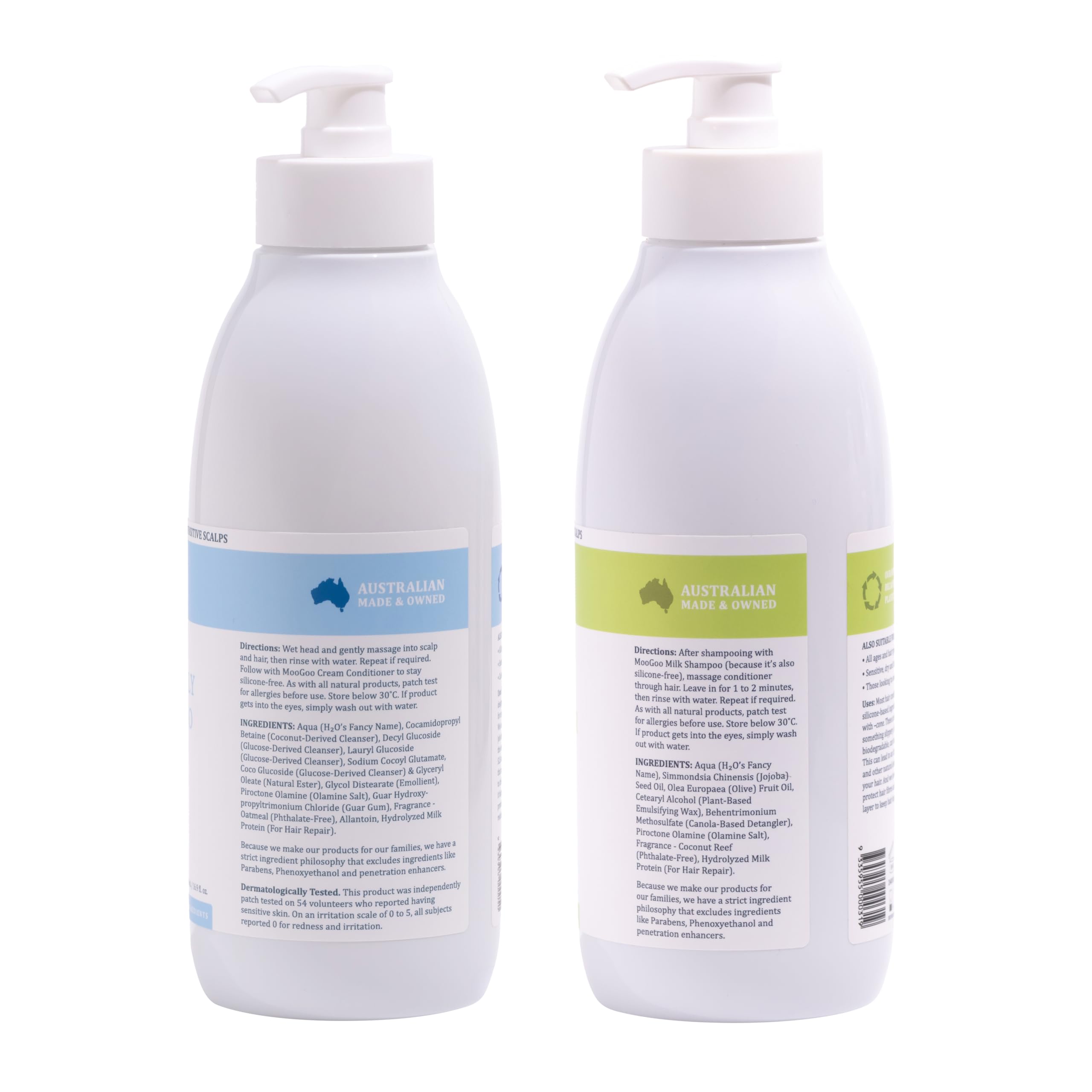 MooGoo Australian-made badge with bottles indicating trusted origin